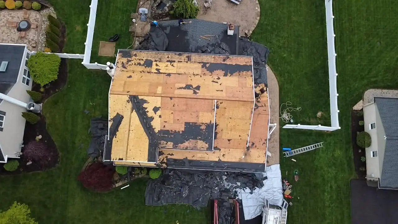 Residential roof replacement in Bucks County